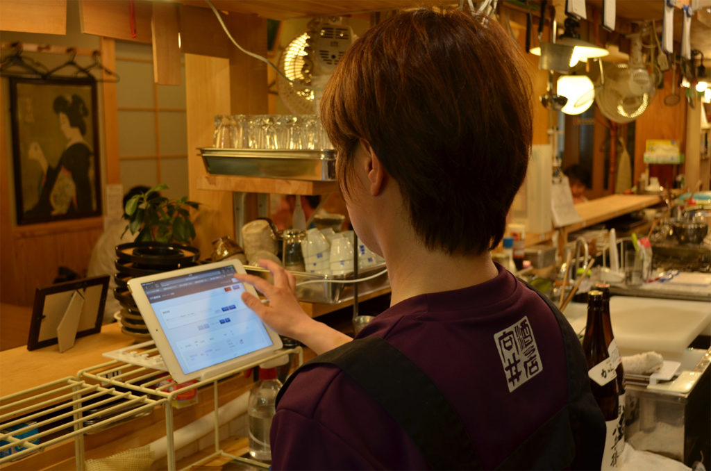 カイクラをiPadで使用している様子