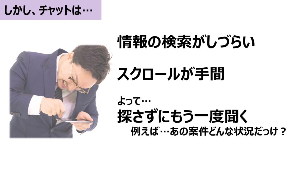 チャットの課題