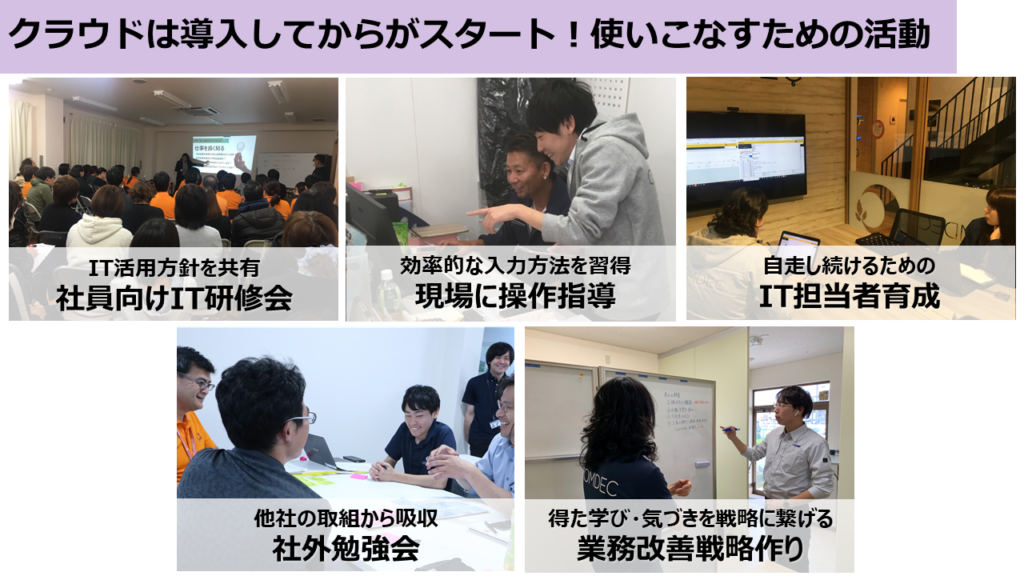 クラウドを使いこなすための取り組み