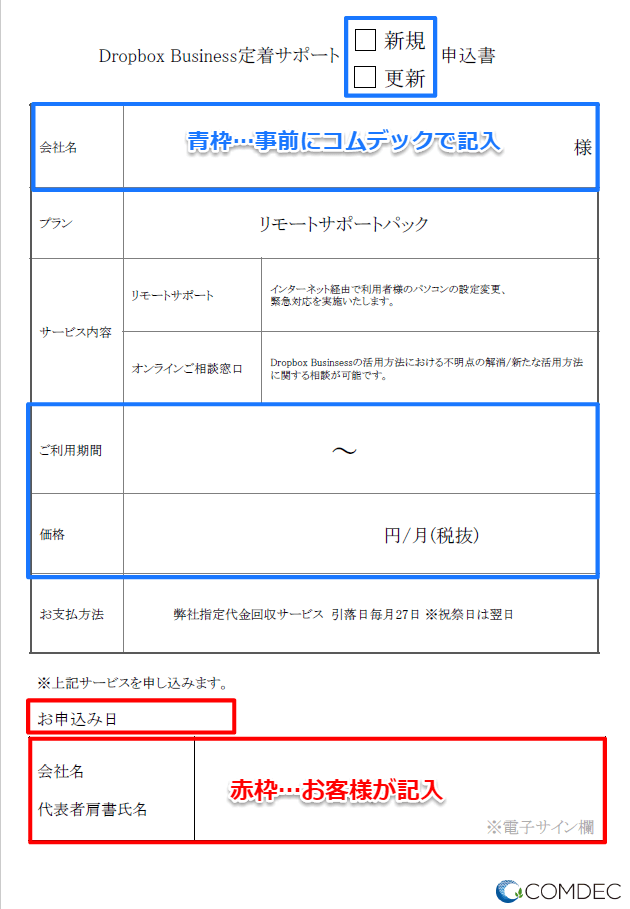 Dropbox電子署名