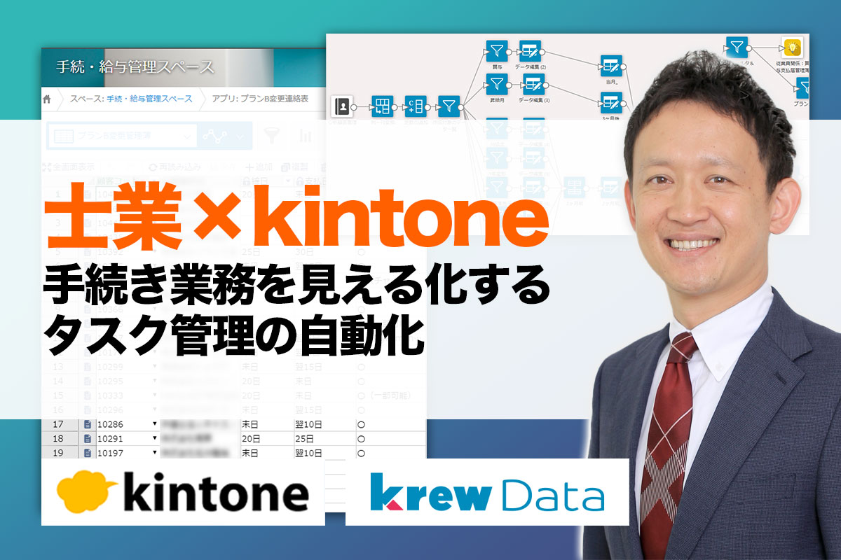 士業×kintone　手続き業務を見える化するタスク管理の自動化