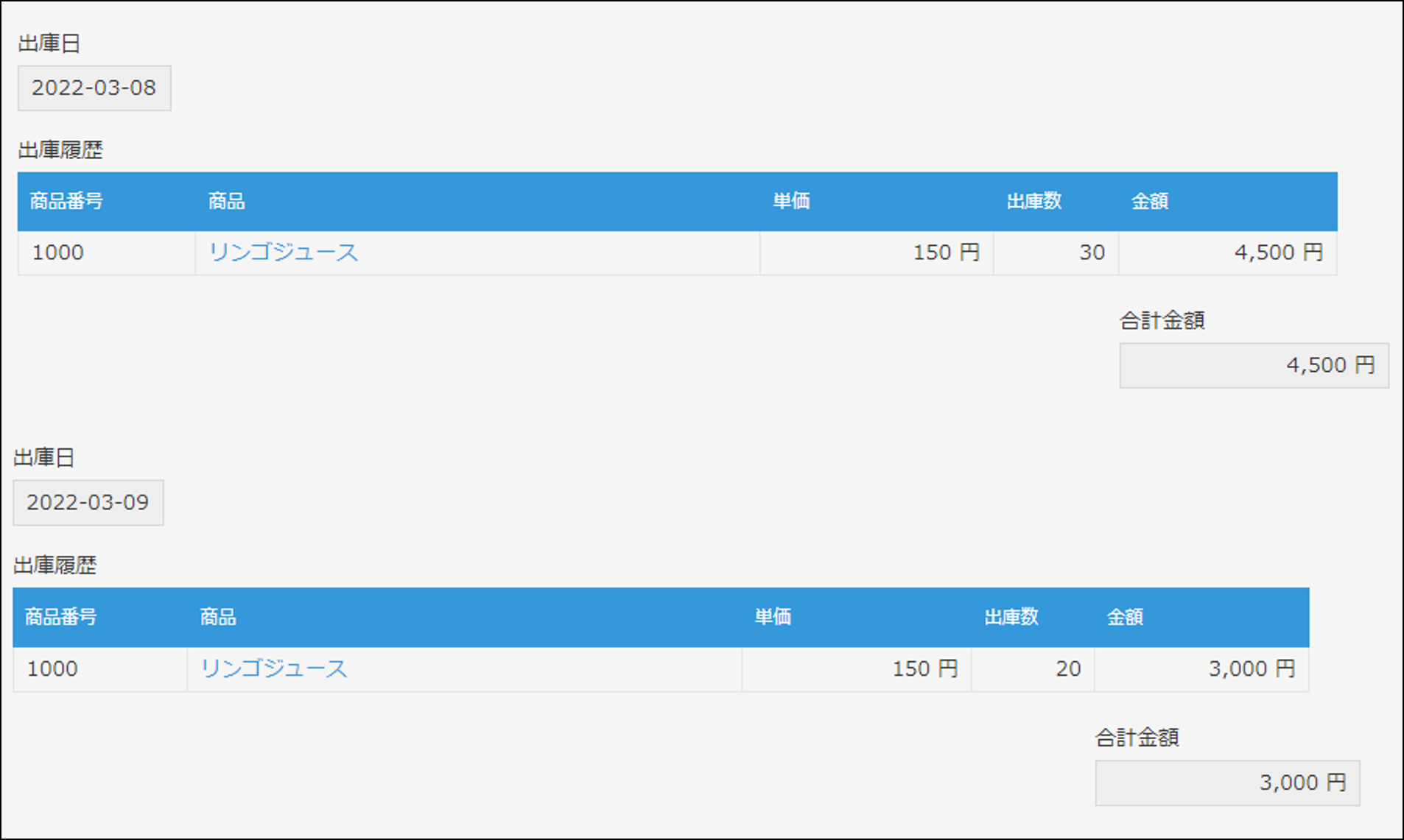 kintone　商品管理