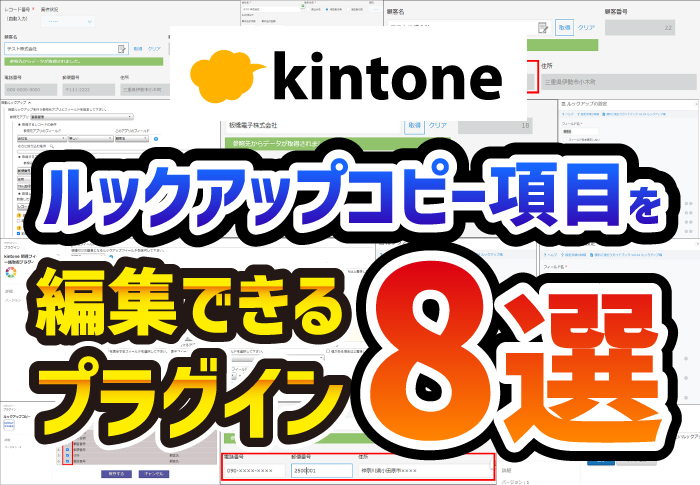 kintone 　ルックアップコピー項目を編集できるプラグイン8選