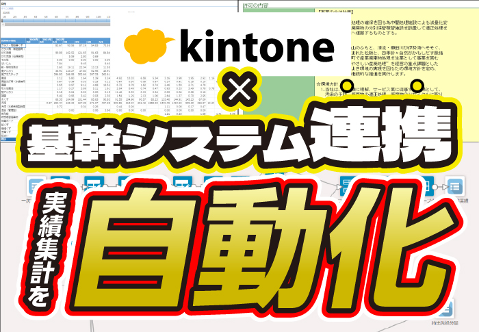 kintone×基幹システム連携　実績集計を自動化