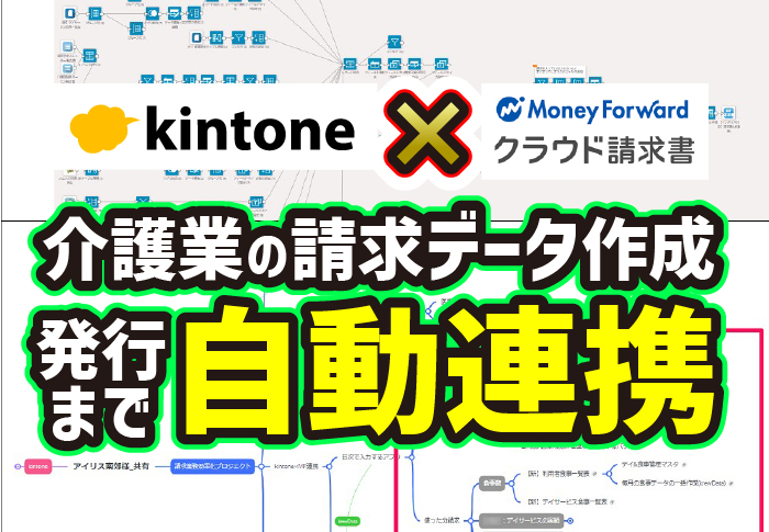 kintone×MoneyFoward請求書　介護業の請求データ作成→発行まで自動連携