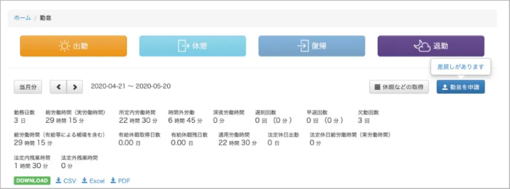 kintone 勤怠管理
