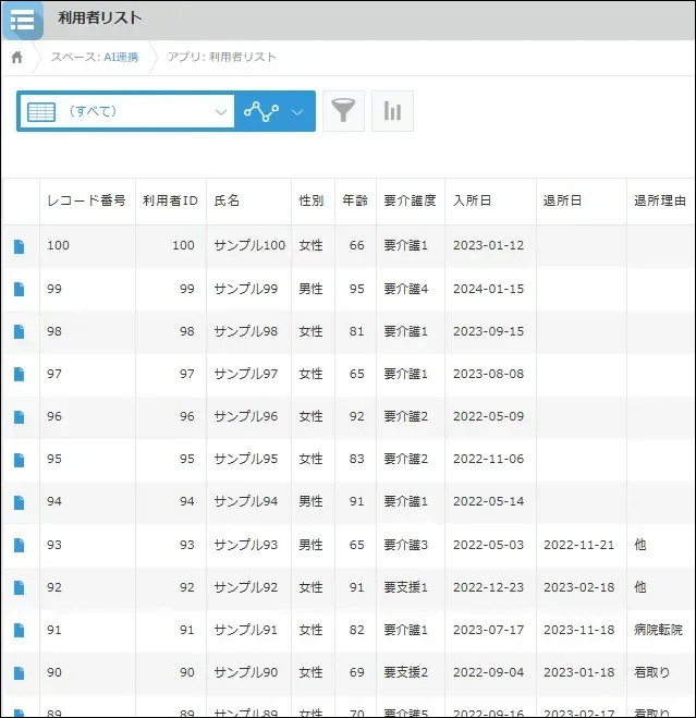 利用者リスト: