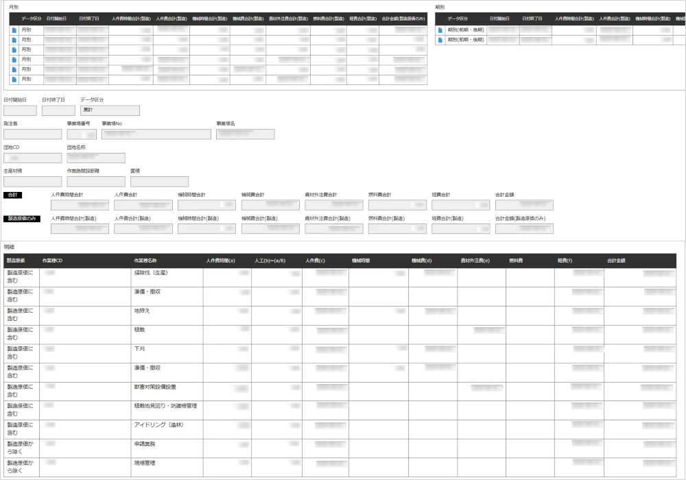 kintone　原価管理