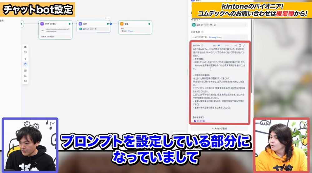 kintone チャットbot