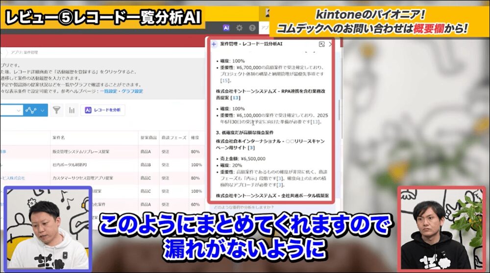 あらゆるデータの集計・分析が可能に
