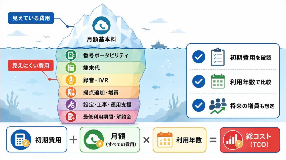 「見えない費用」を含めた総額