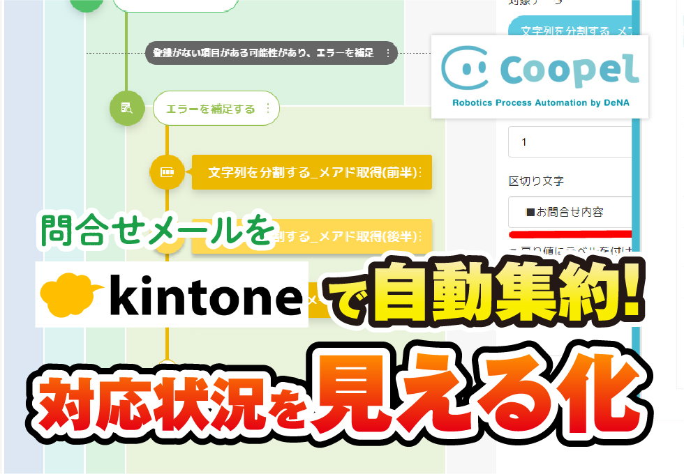 RPAで問い合わせをkintoneに自動登録！情報を集約するメリットとは？