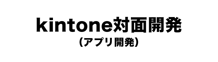 kintone対面開発(アプリ開発)