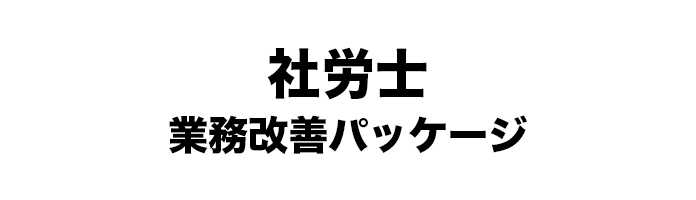 社労士 業務改善パッケージ