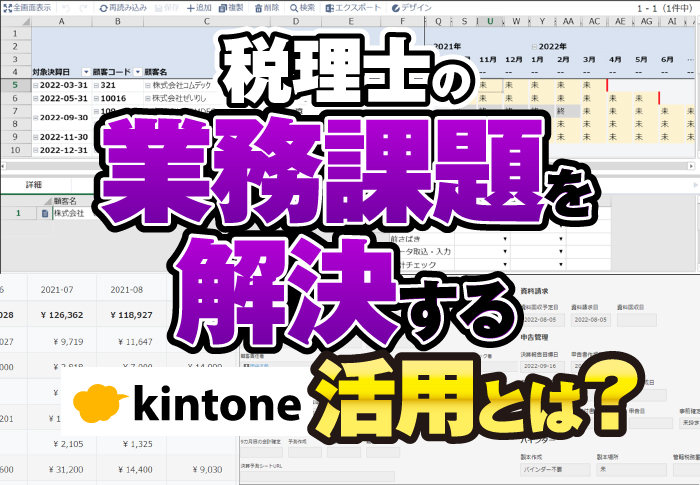 税理士でよくある課題をkintoneで解決！税理士業務改善パッケージ