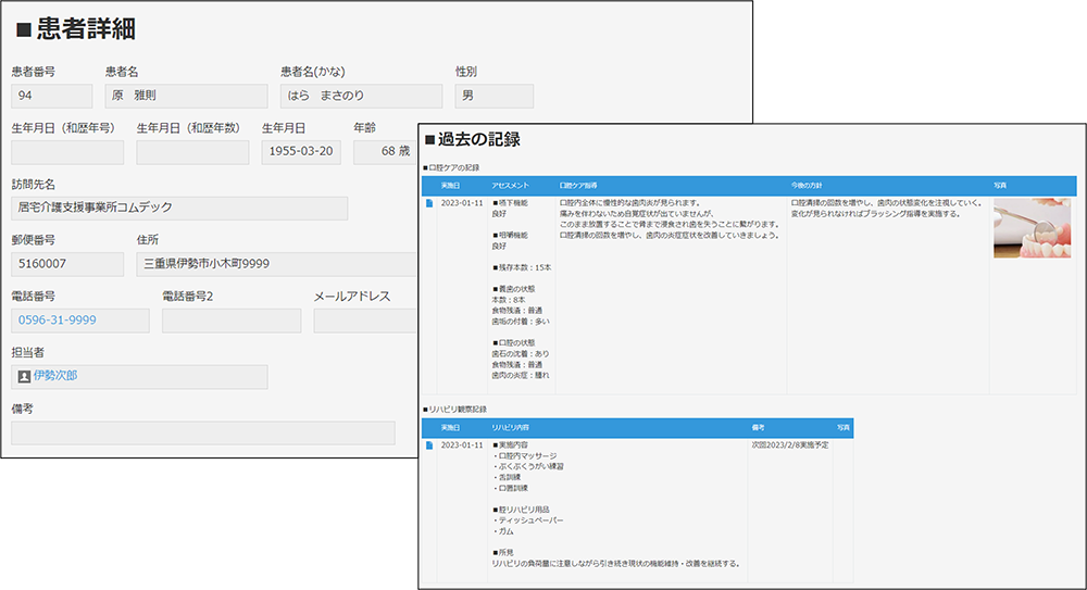 患者情報管理