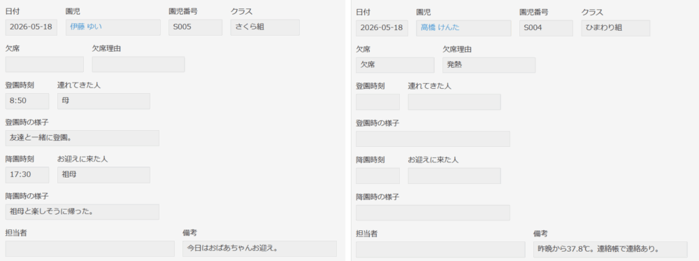 登降園の記録